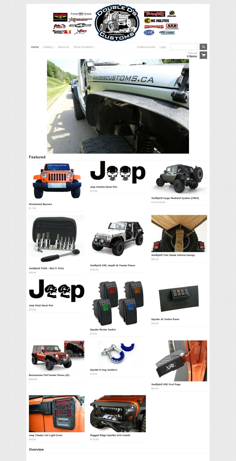 ddscustoms.com shopify website screenshot
