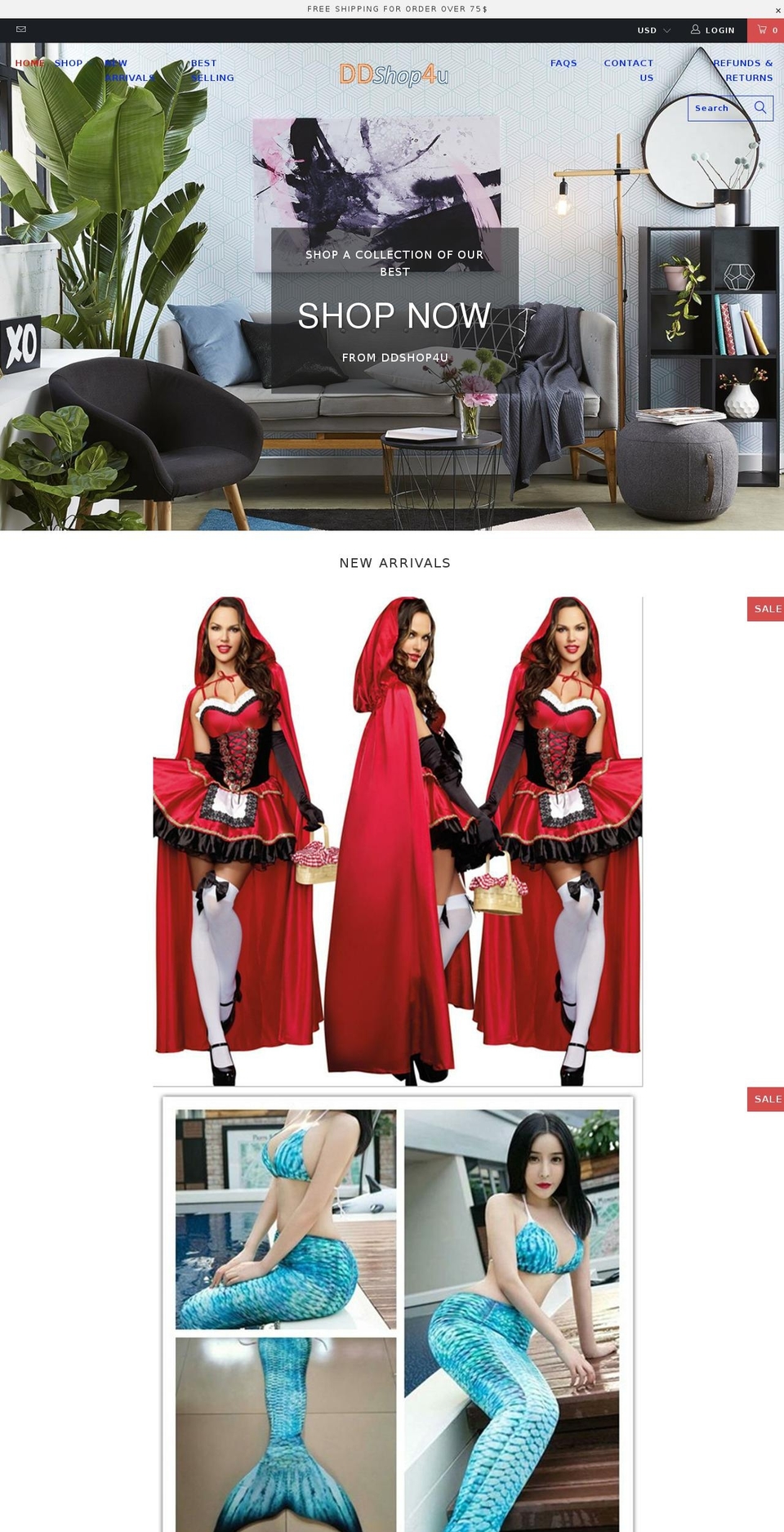 sda-2-4-0 Shopify theme site example ddshop4u.com