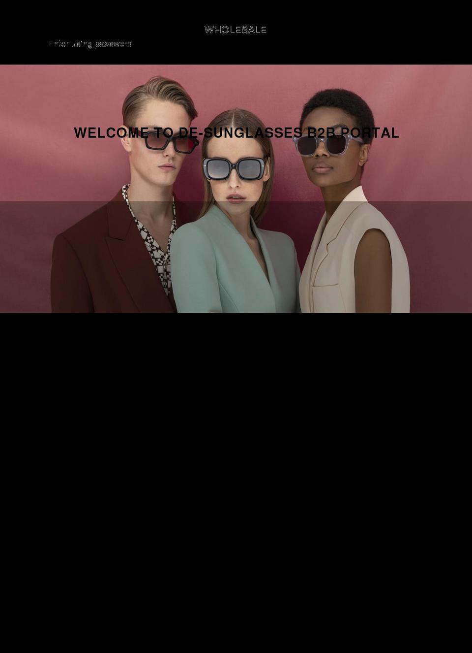 de-eyewear.com shopify website screenshot