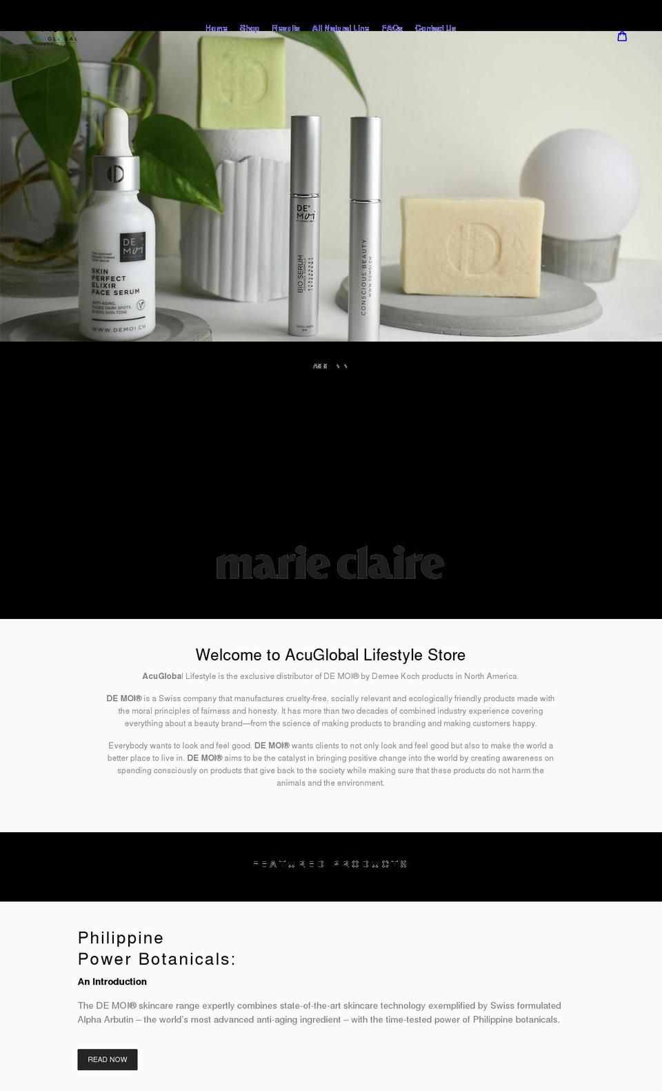 de-moi.com shopify website screenshot