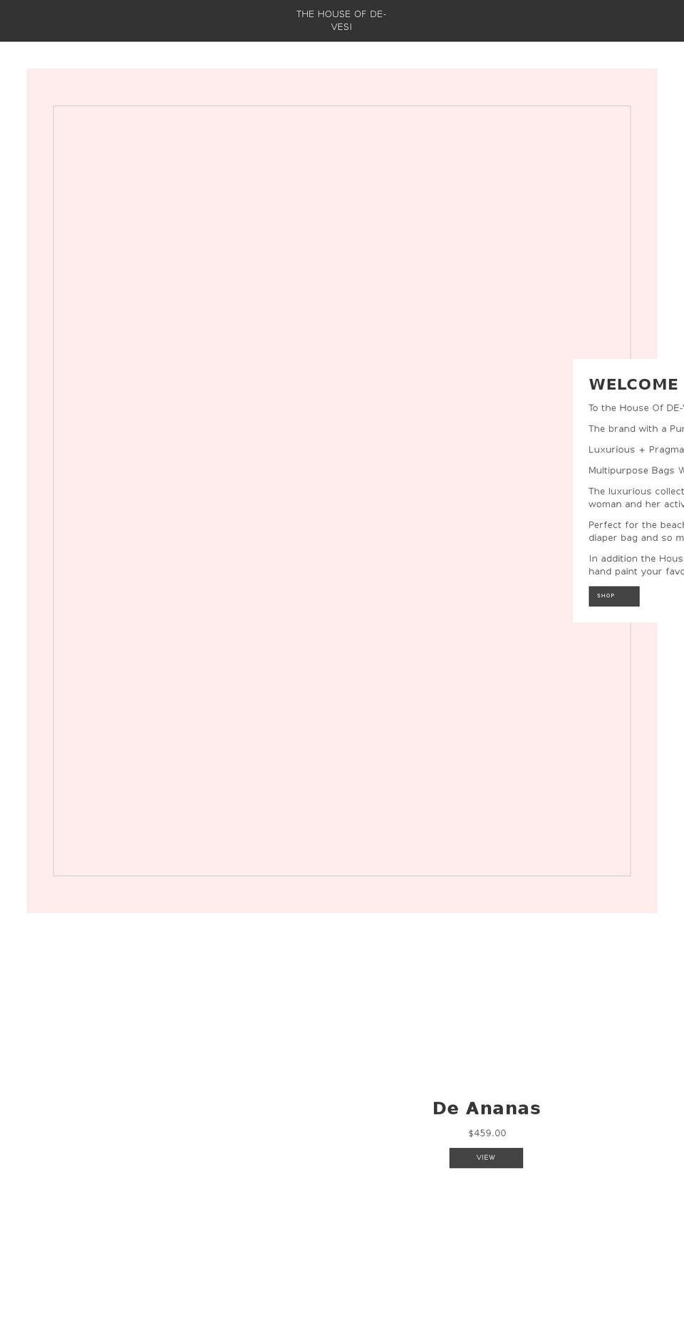 de-vesi.com shopify website screenshot