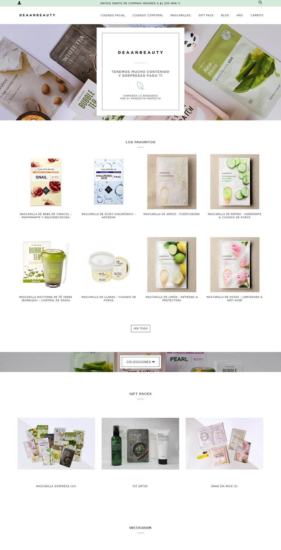 deaanbeauty.com — Shopify storefront screenshot