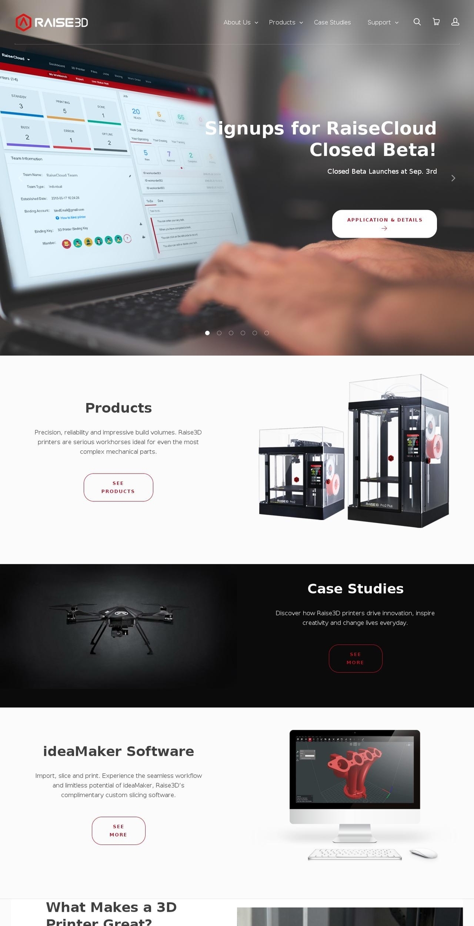 Raise3D US Web Store Theme Shopify theme site example deabot.com