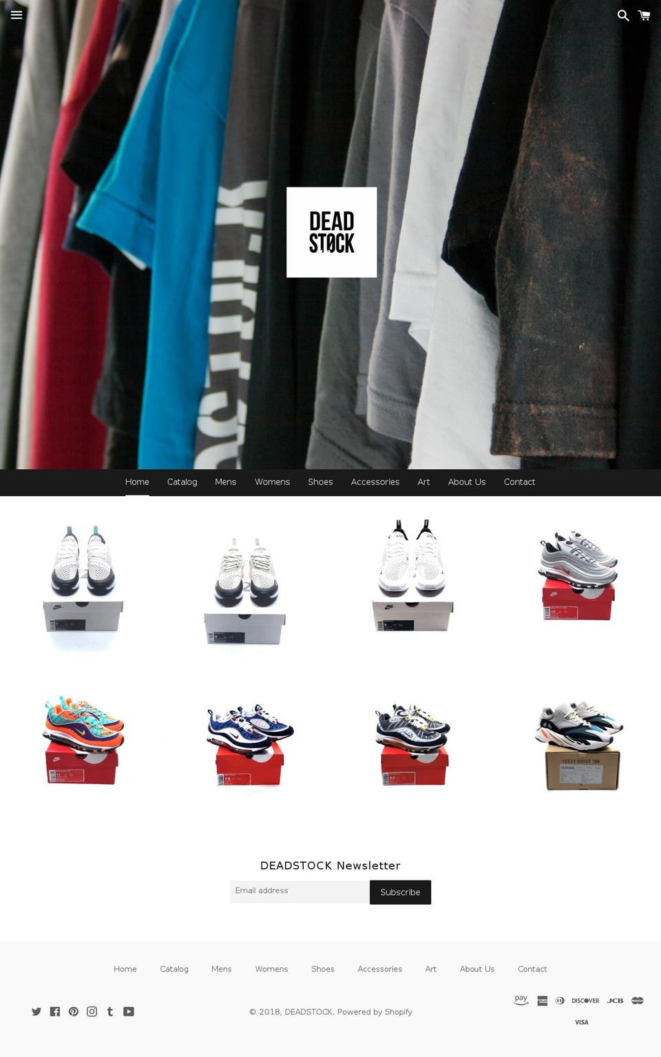 dead---stock.com shopify website screenshot