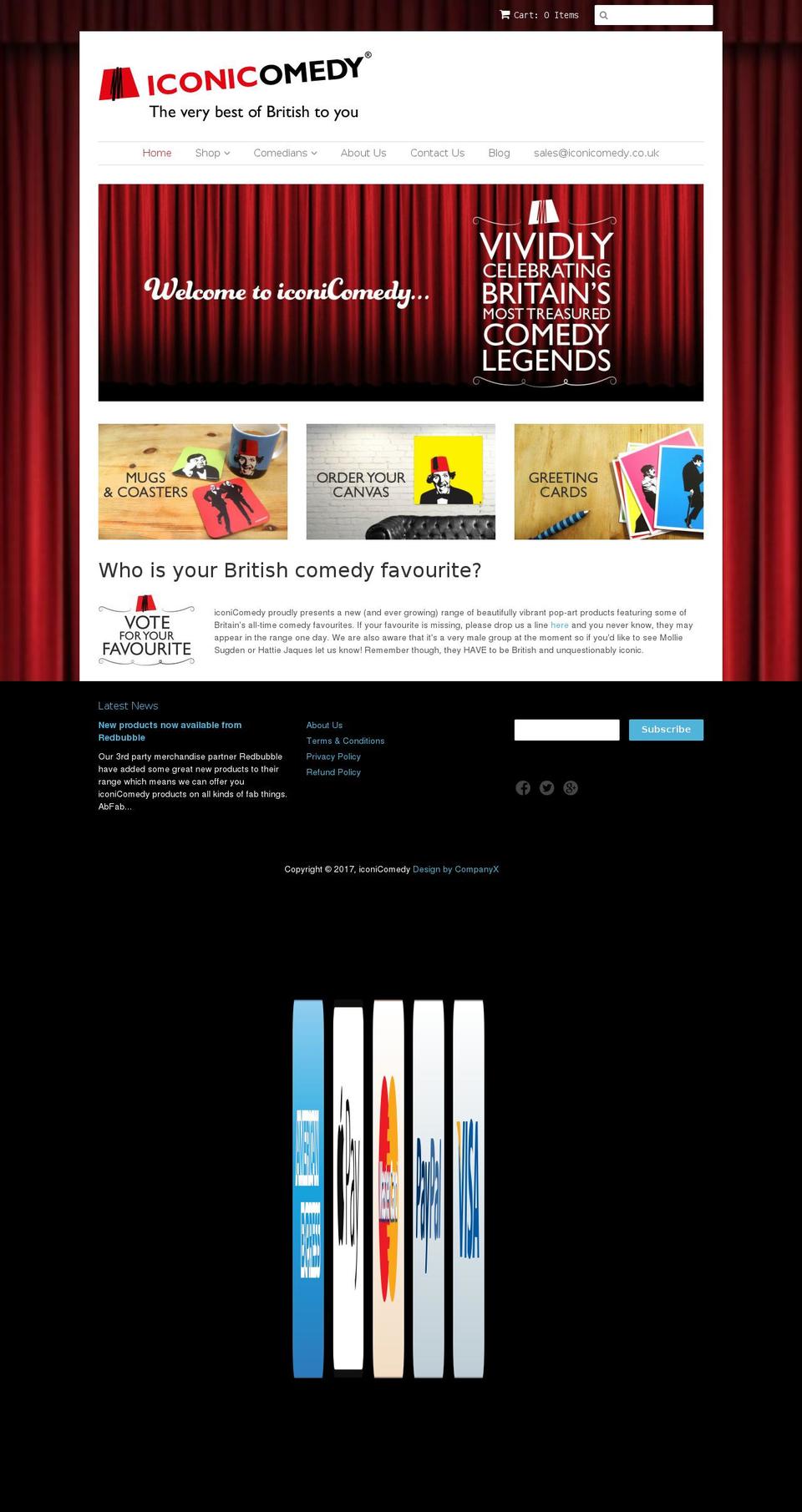 dead-funny.com shopify website screenshot