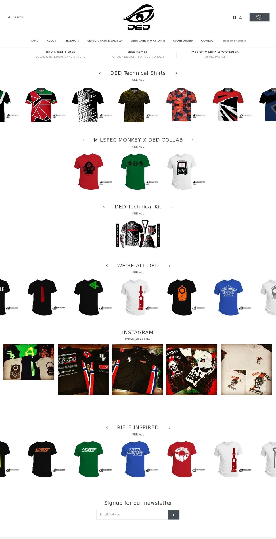deadeyearmaments.com — Shopify storefront screenshot