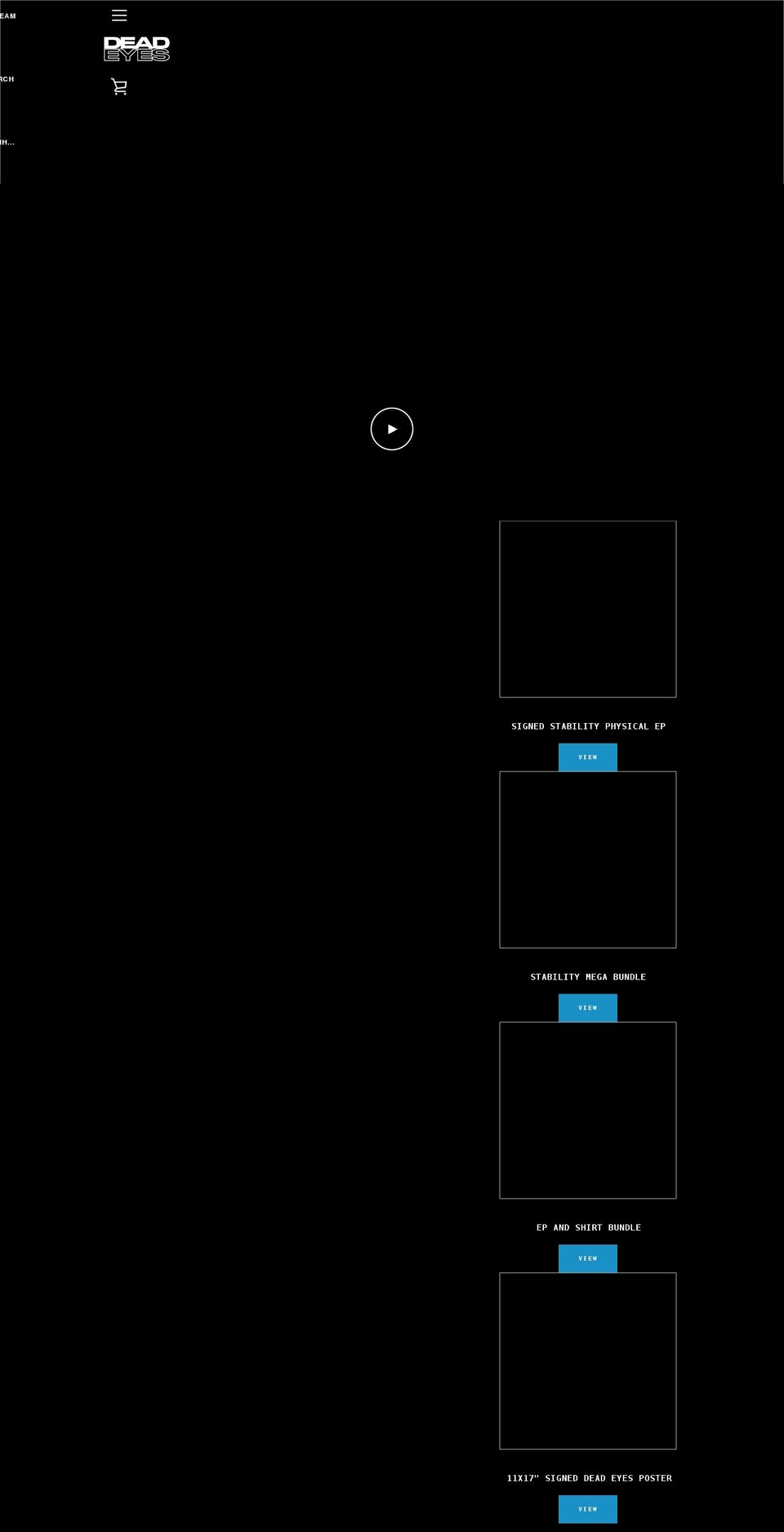 deadeyesofficial.com shopify website screenshot