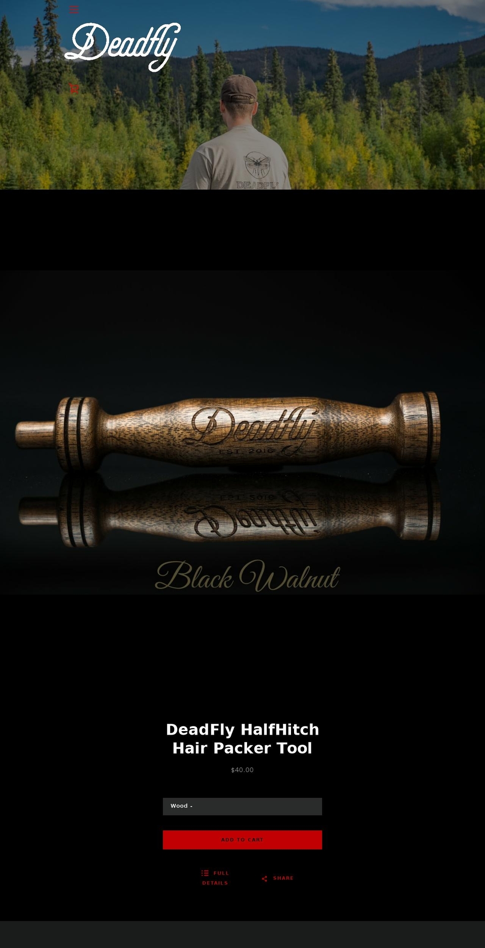 deadflyfishing.com — Shopify storefront screenshot