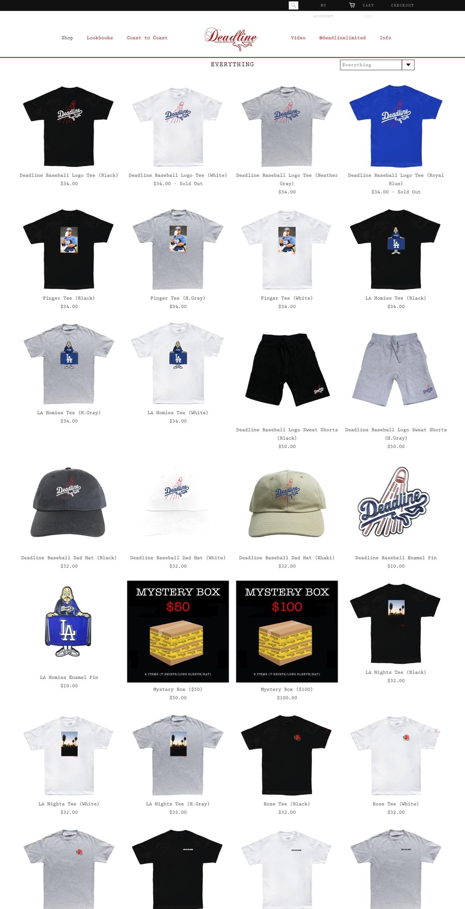 deadline.myshopify.com shopify website screenshot