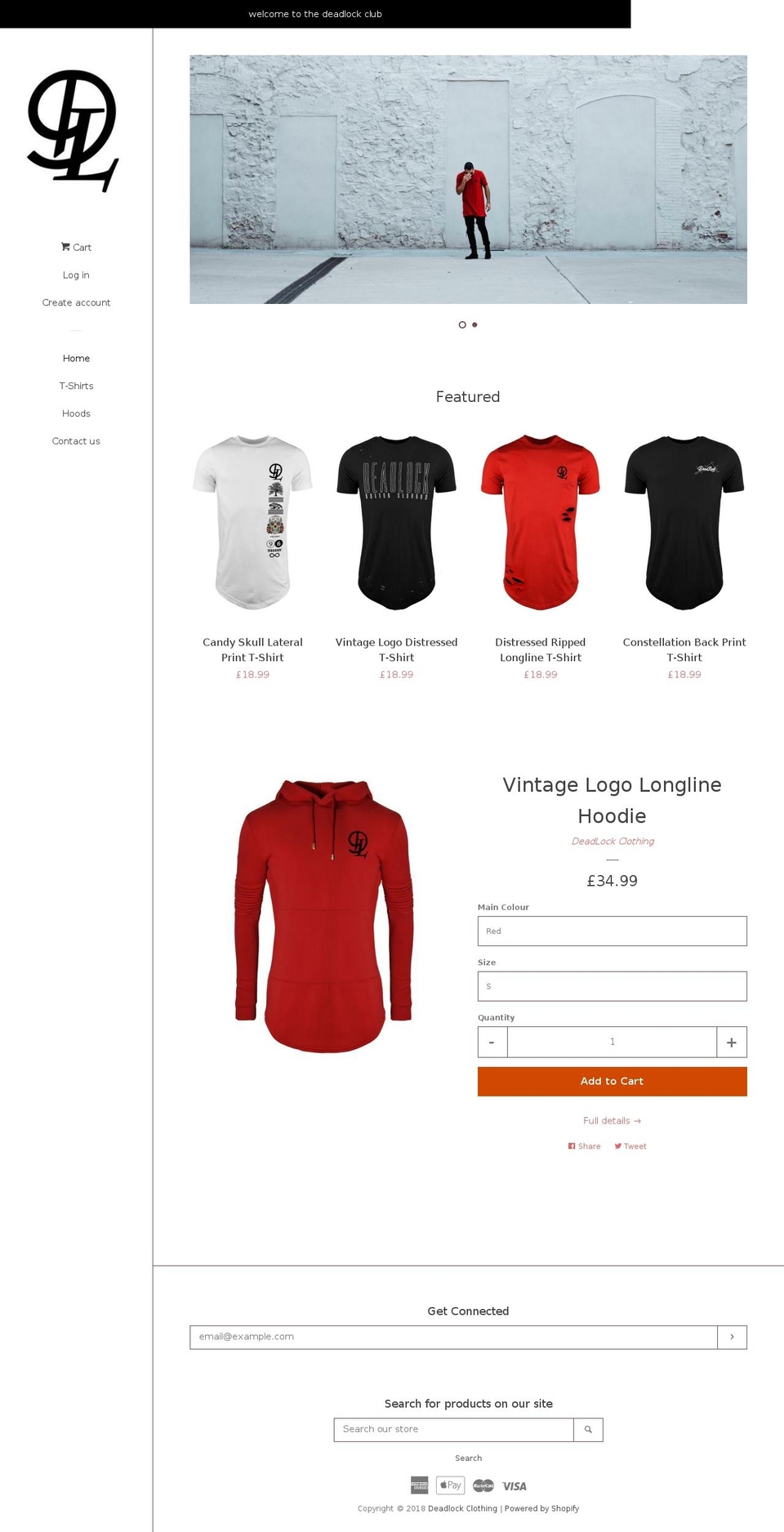 deadlockclothing.com — Shopify storefront screenshot