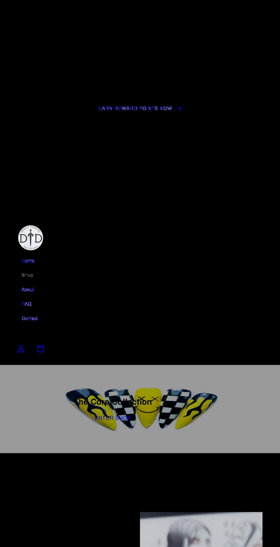 deadlydaggers.com shopify website screenshot