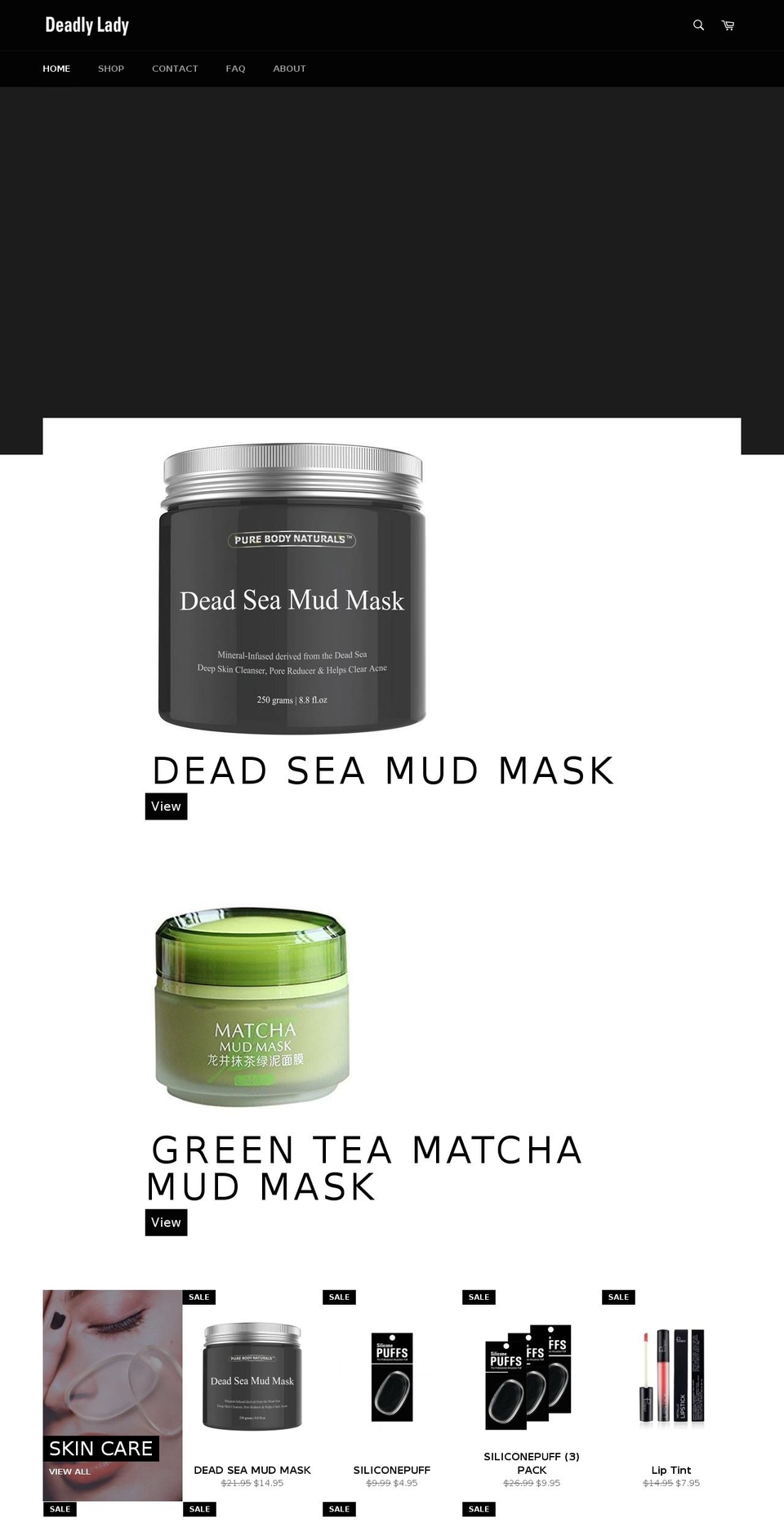 deadlylady.com — Shopify storefront screenshot