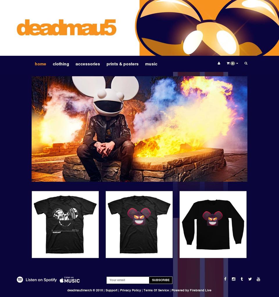 deadmau5merch.com — Shopify storefront screenshot