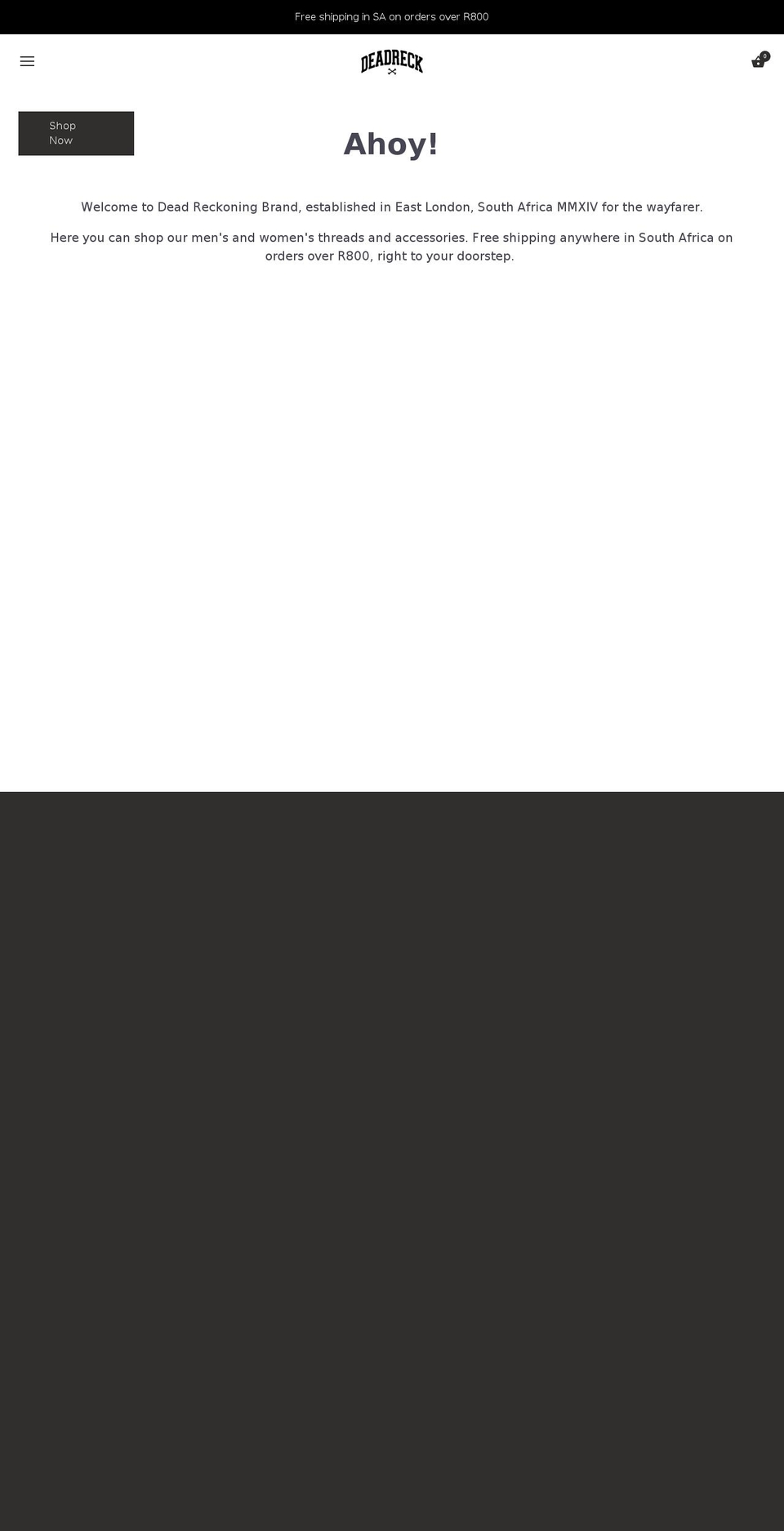 deadreckcrew.com — Shopify storefront screenshot