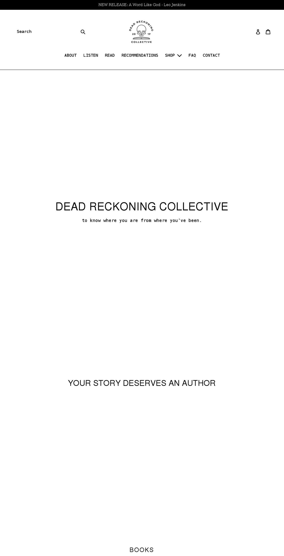 deadreckoningco.com shopify website screenshot
