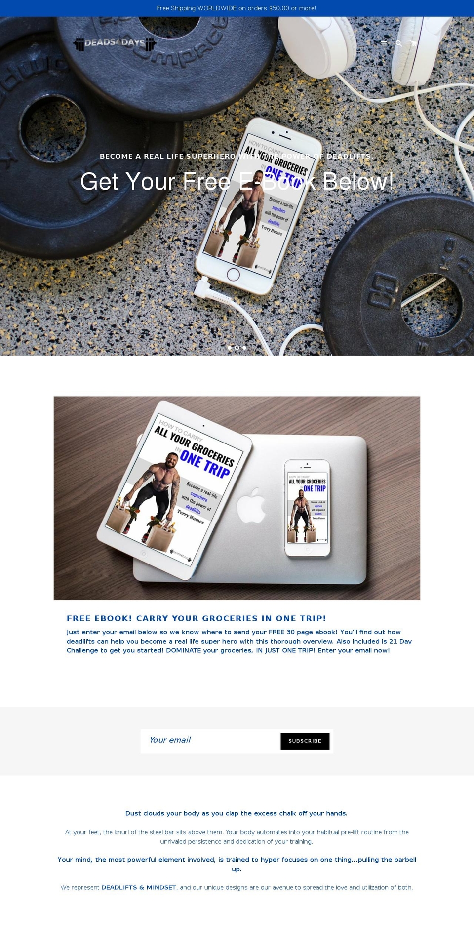 deads4days.com shopify website screenshot