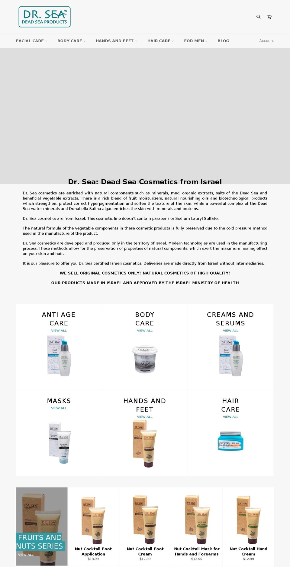 deadseamart.com shopify website screenshot