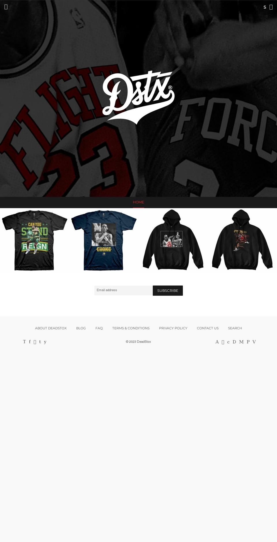 deadstox.com shopify website screenshot