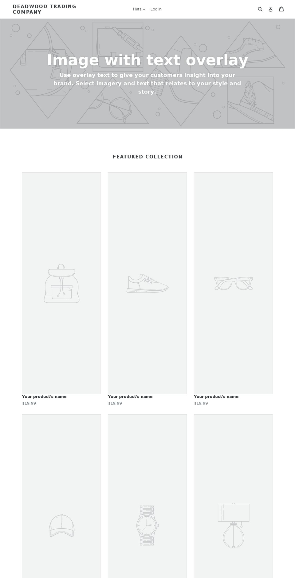 deadwoodtrading.com shopify website screenshot