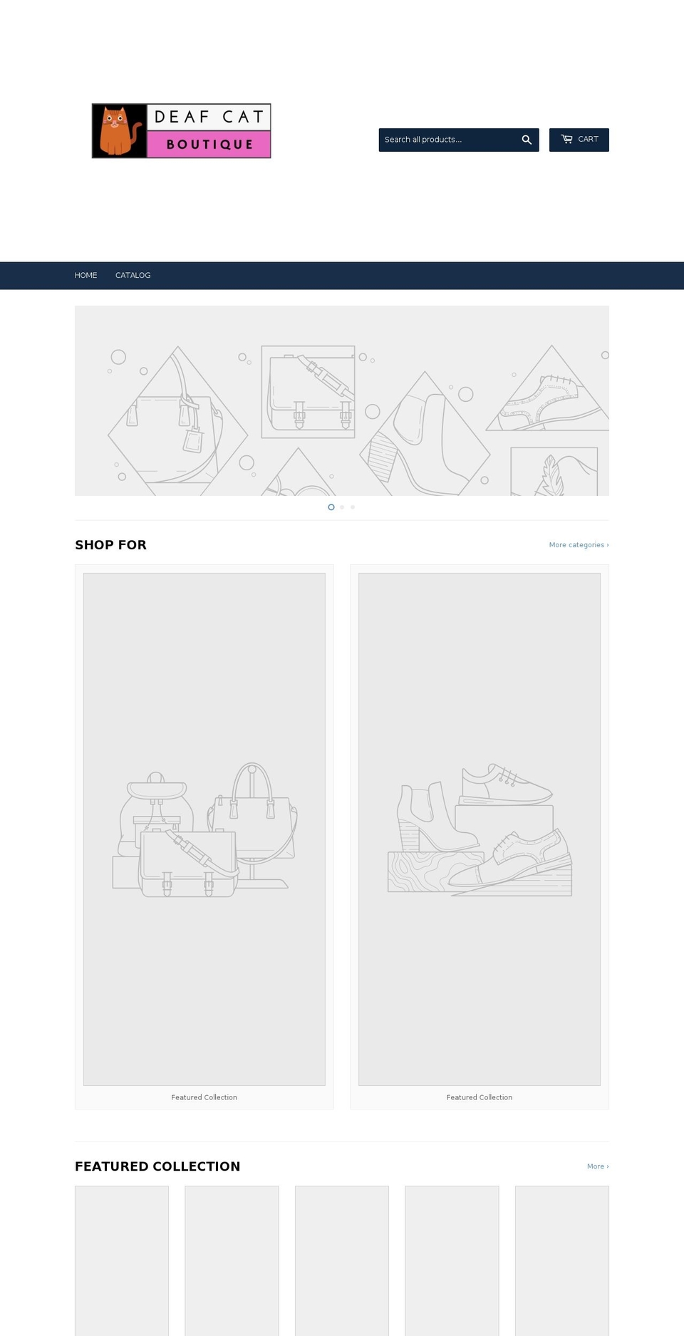 deafcatboutique.com — Shopify storefront screenshot