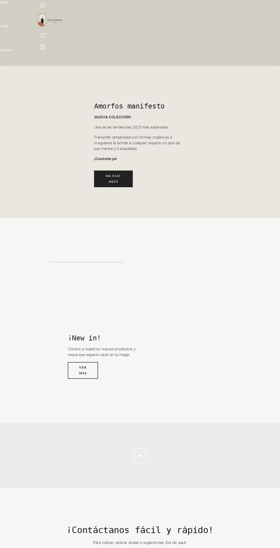 deaformavidrio.com shopify website screenshot