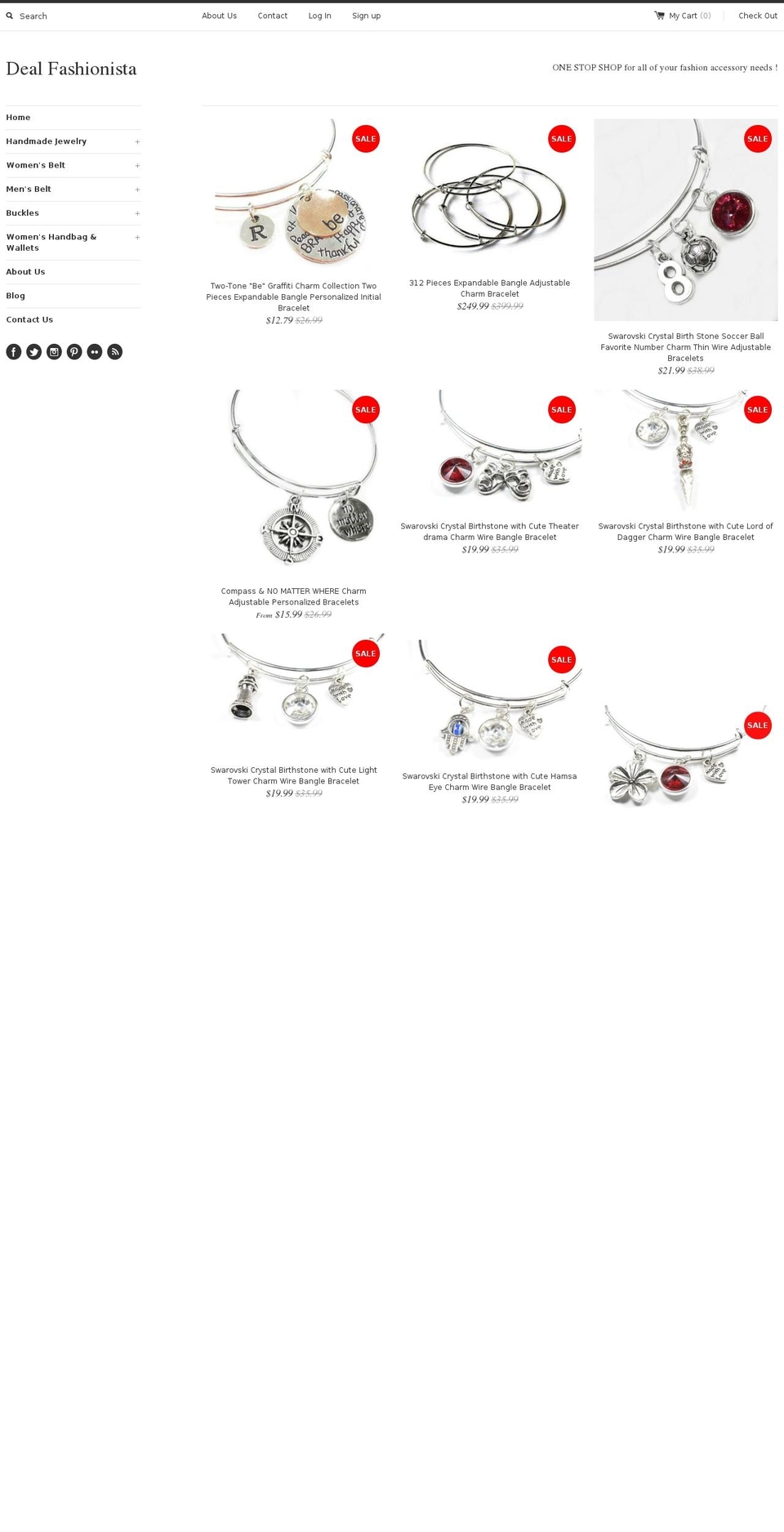 deal-fashionista.com shopify website screenshot