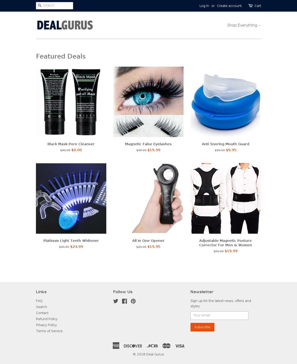 deal-gurus.com — Shopify storefront screenshot