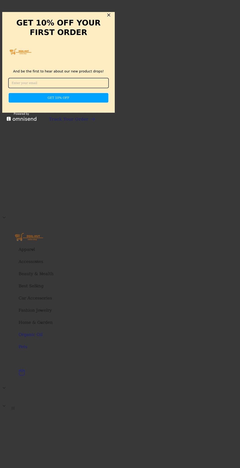 deal-hut.com shopify website screenshot