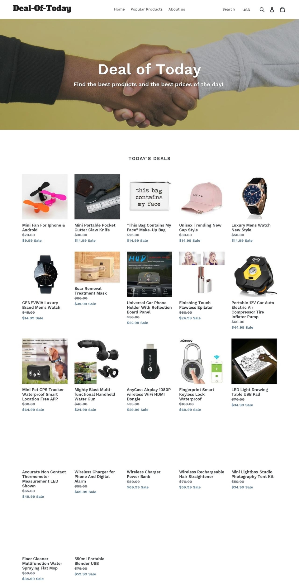 deal-of-today.com shopify website screenshot