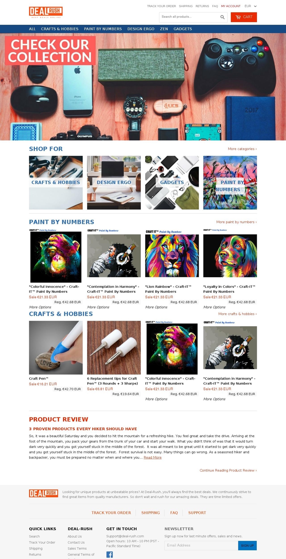 deal-rush.com — Shopify storefront screenshot
