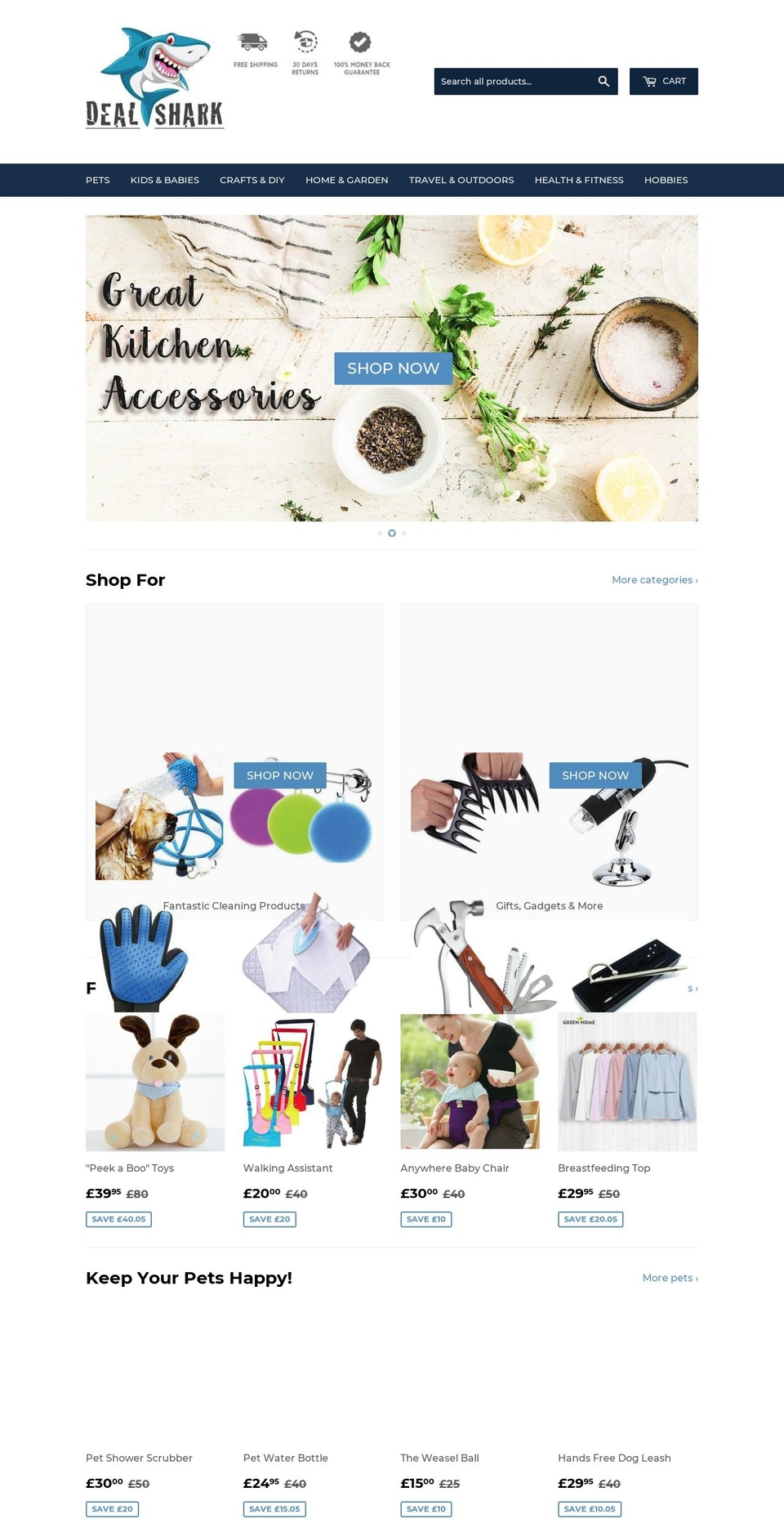 deal-shark.com — Shopify storefront screenshot