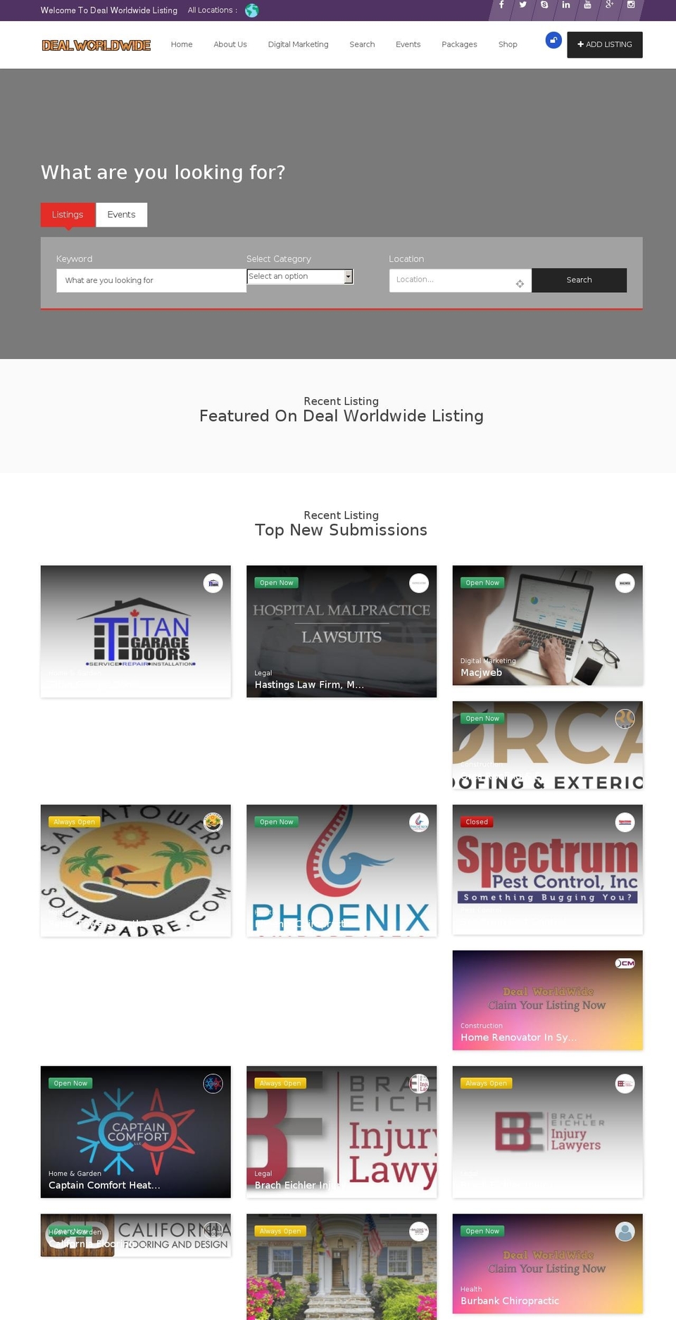 deal-worldwide.com — Shopify storefront screenshot