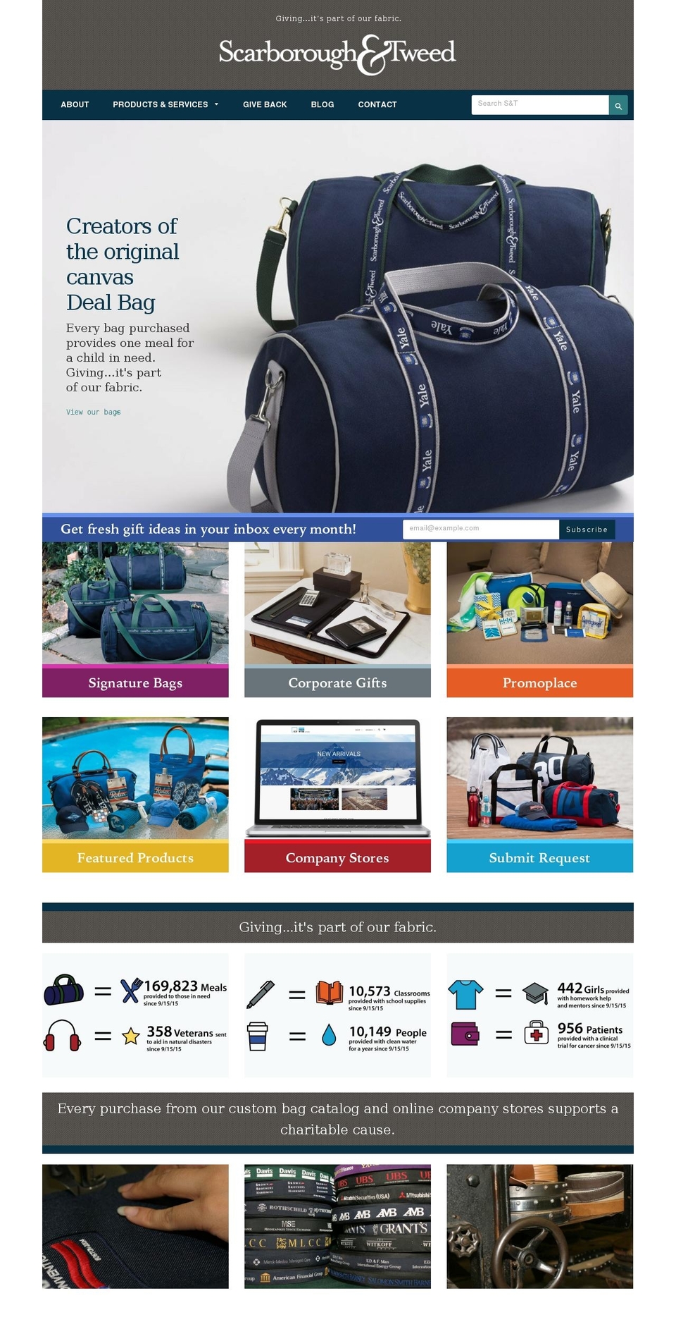 Scarborough \u0026 Tweed Shopify theme site example dealbags.us