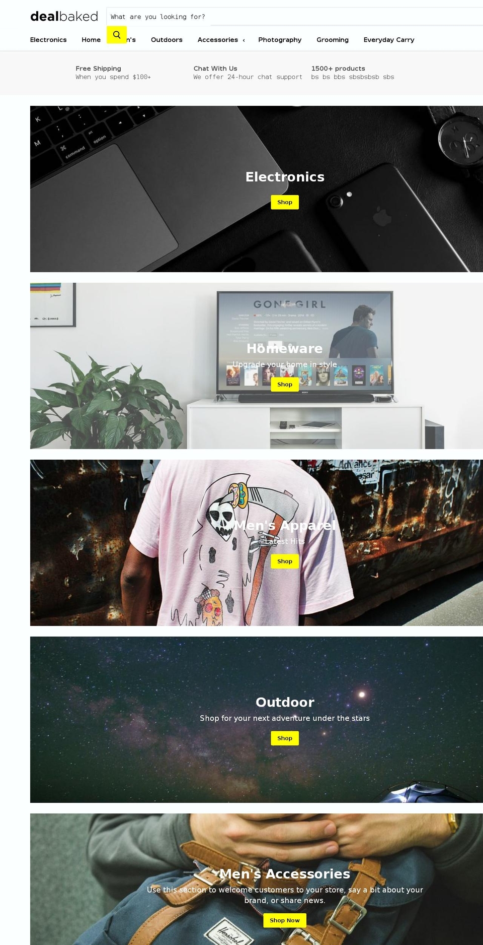dealbaked.com — Shopify storefront screenshot