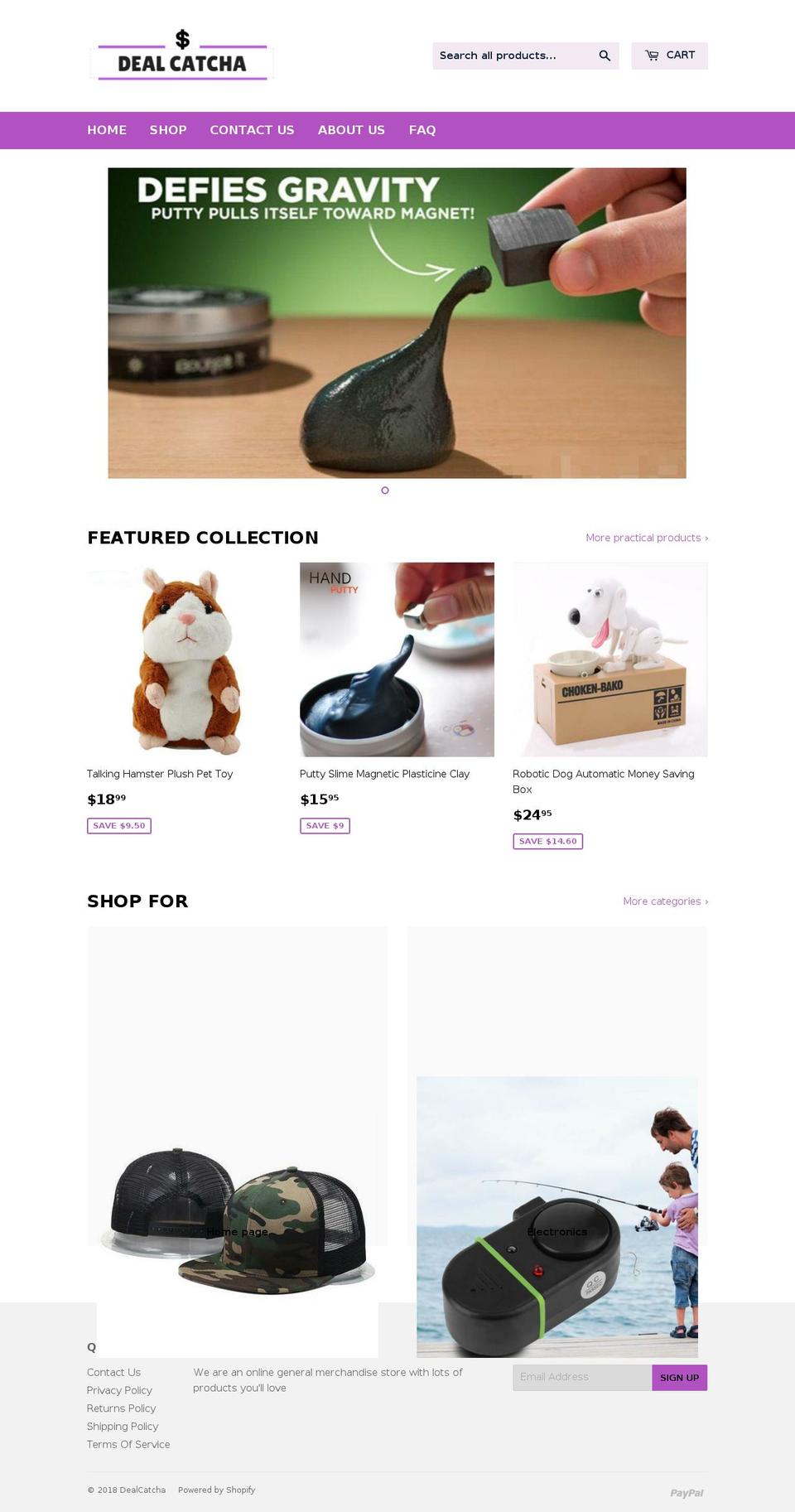 dealcatcha.com — Shopify storefront screenshot