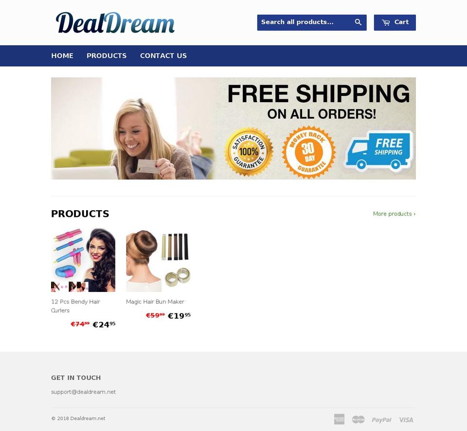 dealdream.net shopify website screenshot