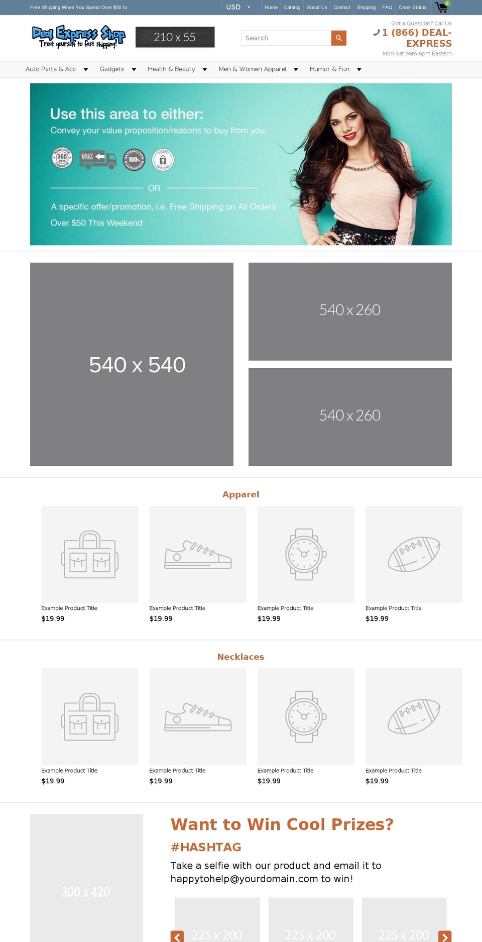 dealexpressshop.com shopify website screenshot