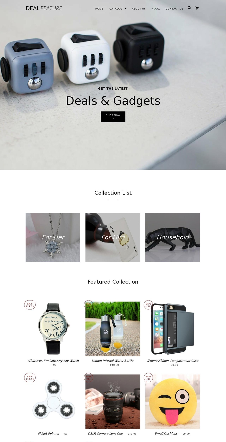 dealfeature.com — Shopify storefront screenshot