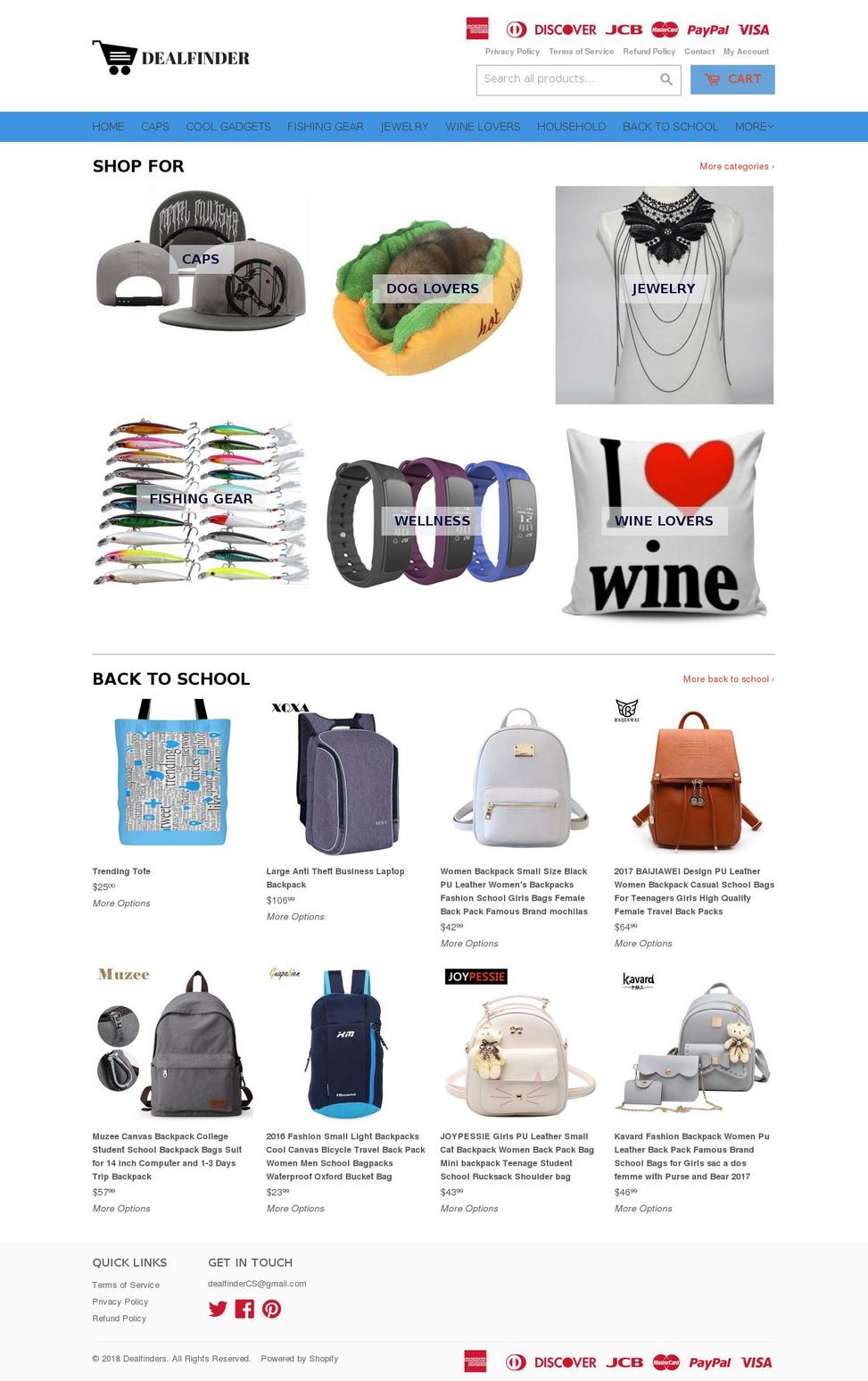 dsl-theme-5-0-1 Shopify theme site example dealfindercs.com