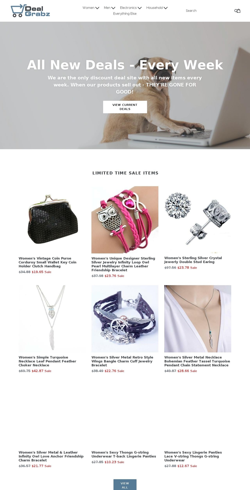 dealgrabz.com shopify website screenshot