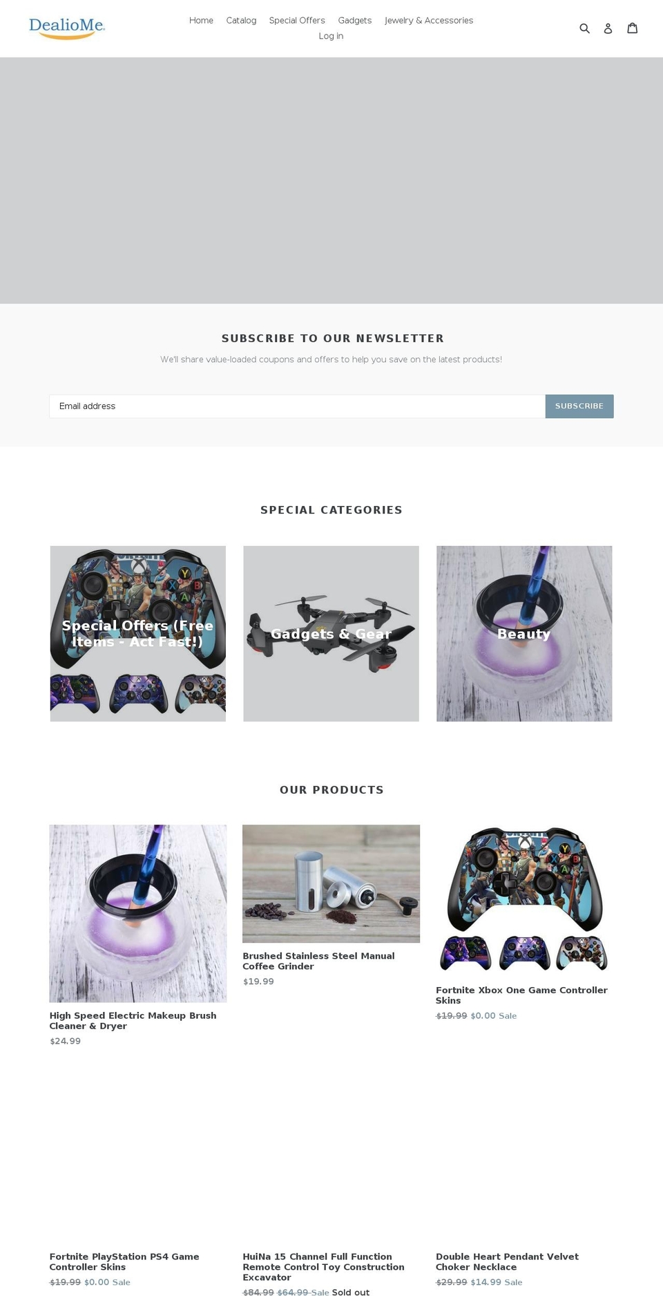 dealiome.com — Shopify storefront screenshot