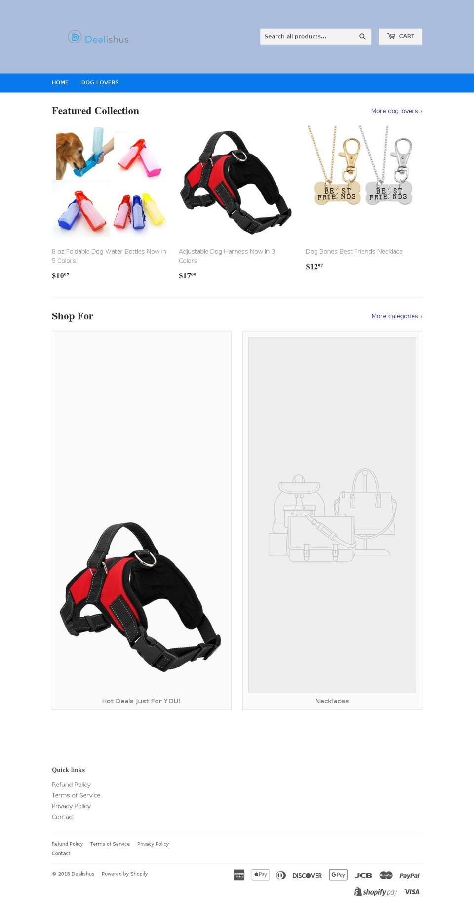 dealishus.com — Shopify storefront screenshot
