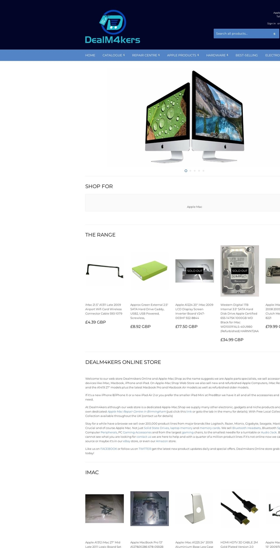 dealm4kers.com shopify website screenshot