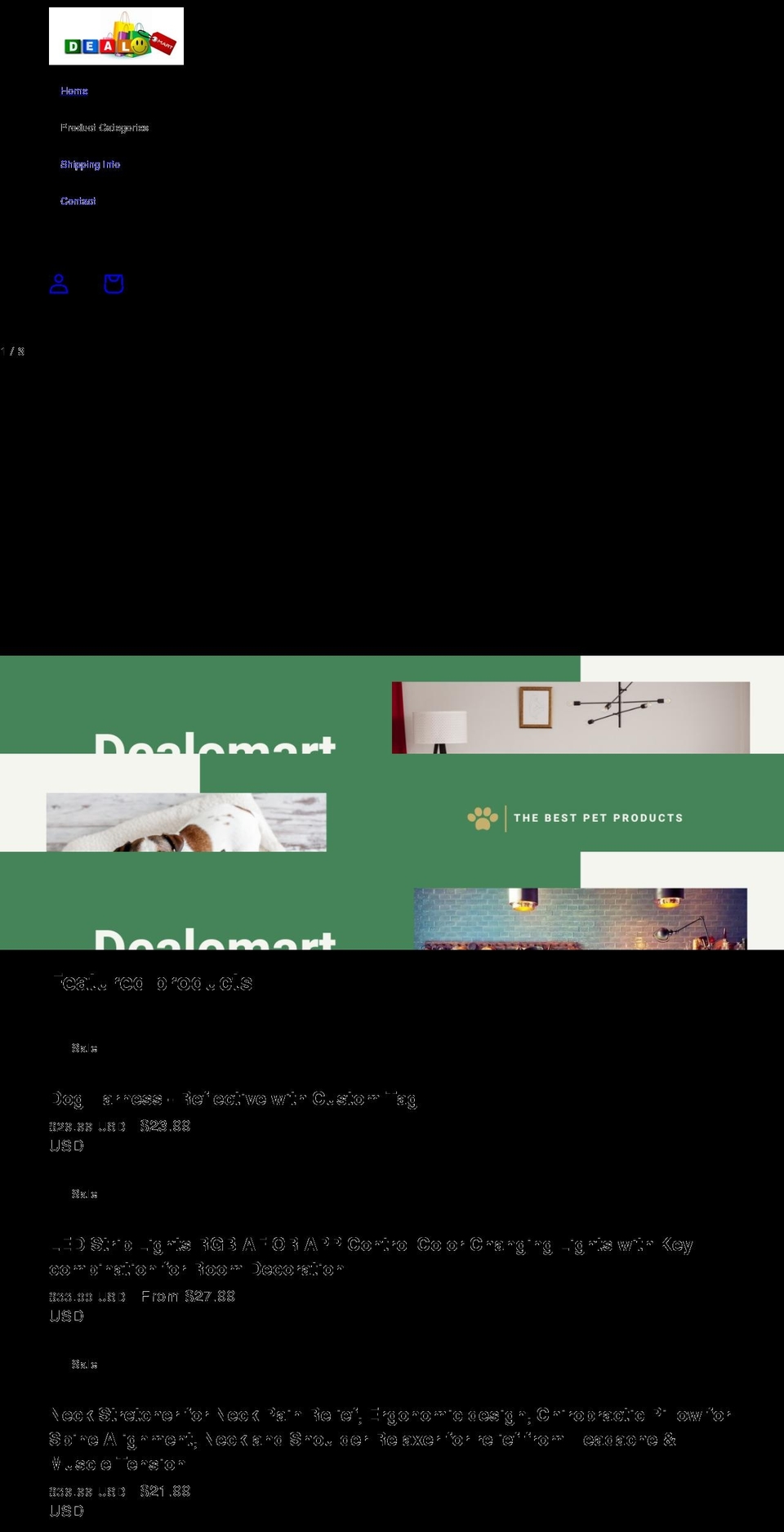 dealomart.com shopify website screenshot
