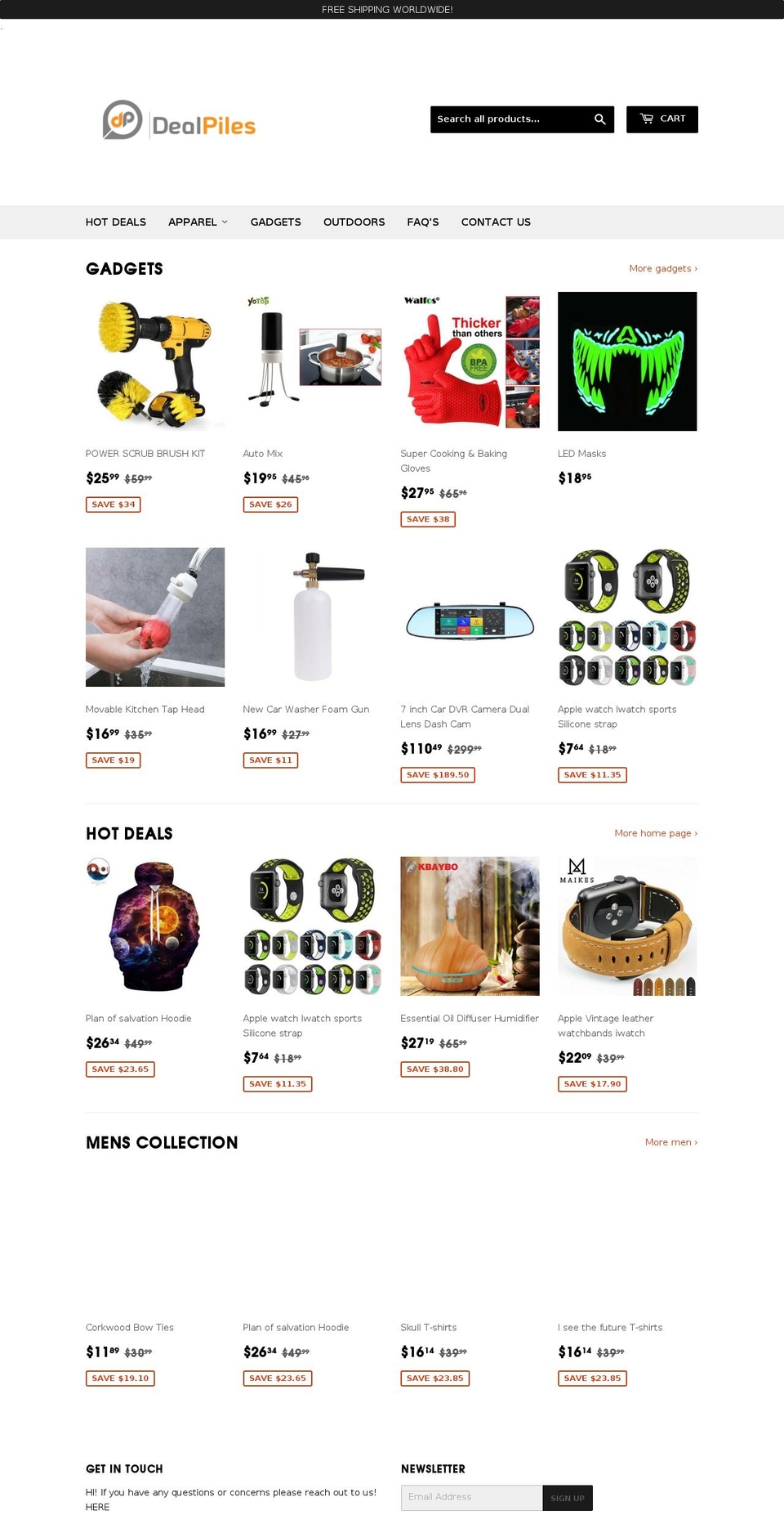 dealpiles.com — Shopify storefront screenshot