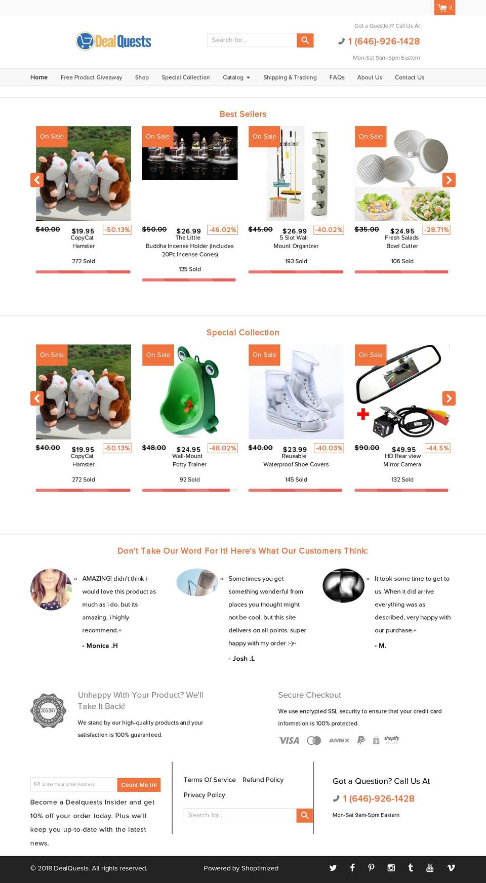 dealquests.com — Shopify storefront screenshot