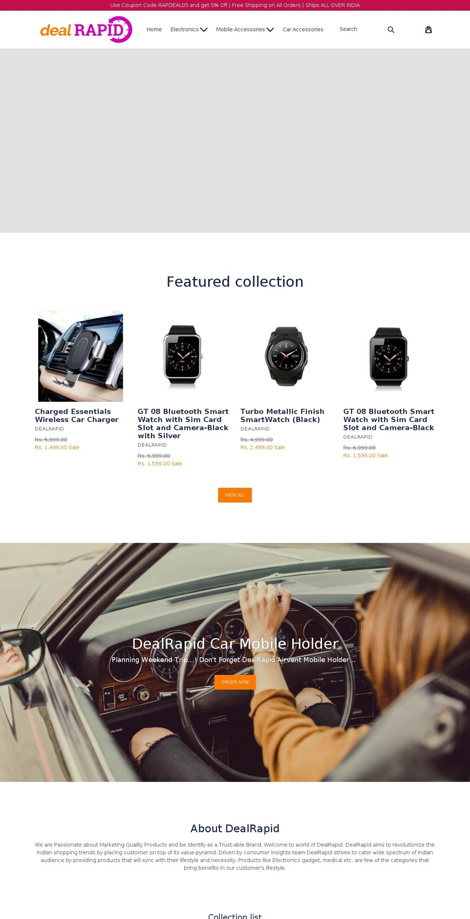 dealrapid.com — Shopify storefront screenshot