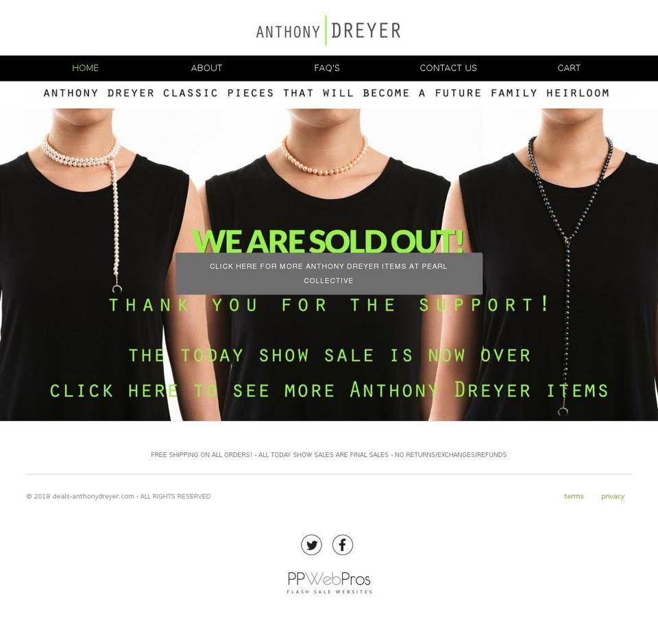 deals-anthonydreyer.com — Shopify storefront screenshot