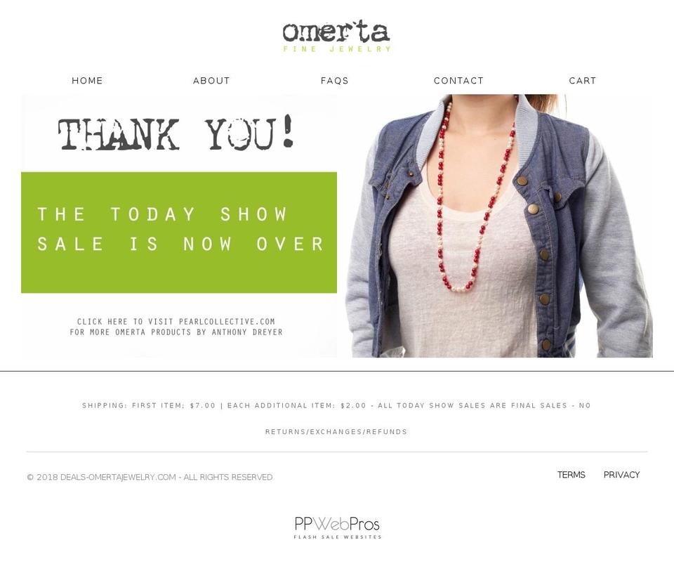 deals-omertajewelry.com — Shopify storefront screenshot