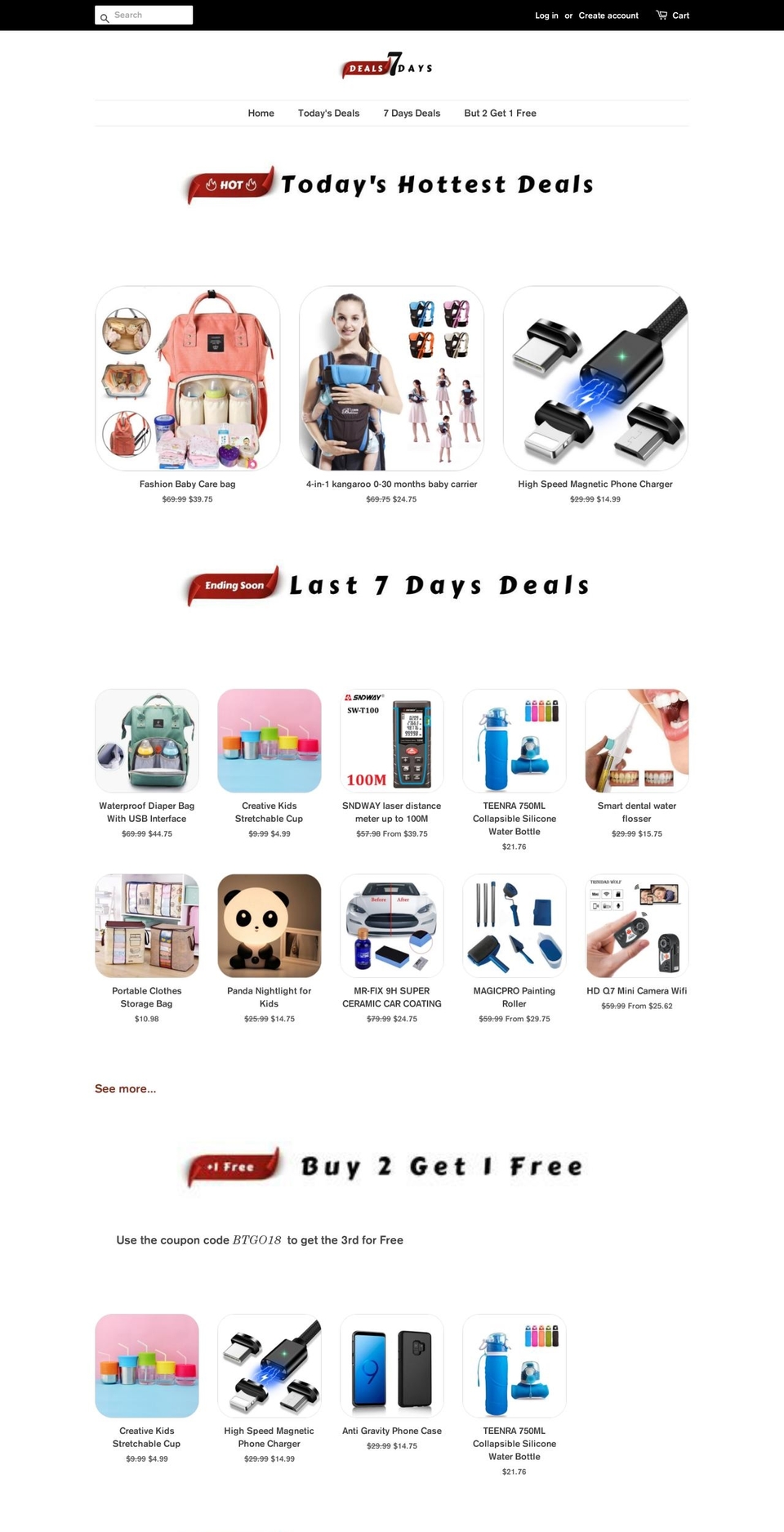 deals7days.com — Shopify storefront screenshot